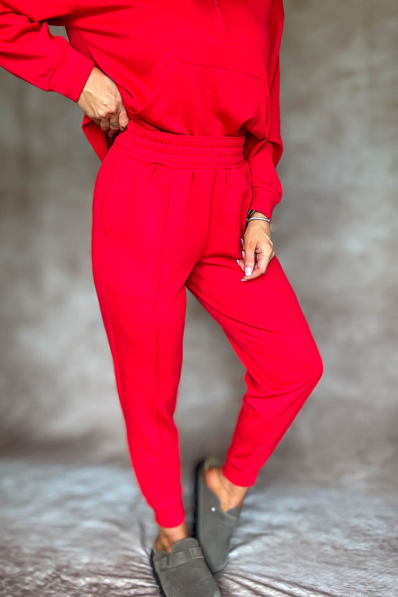 Easy Does It Ruby Scuba Jogger Pants