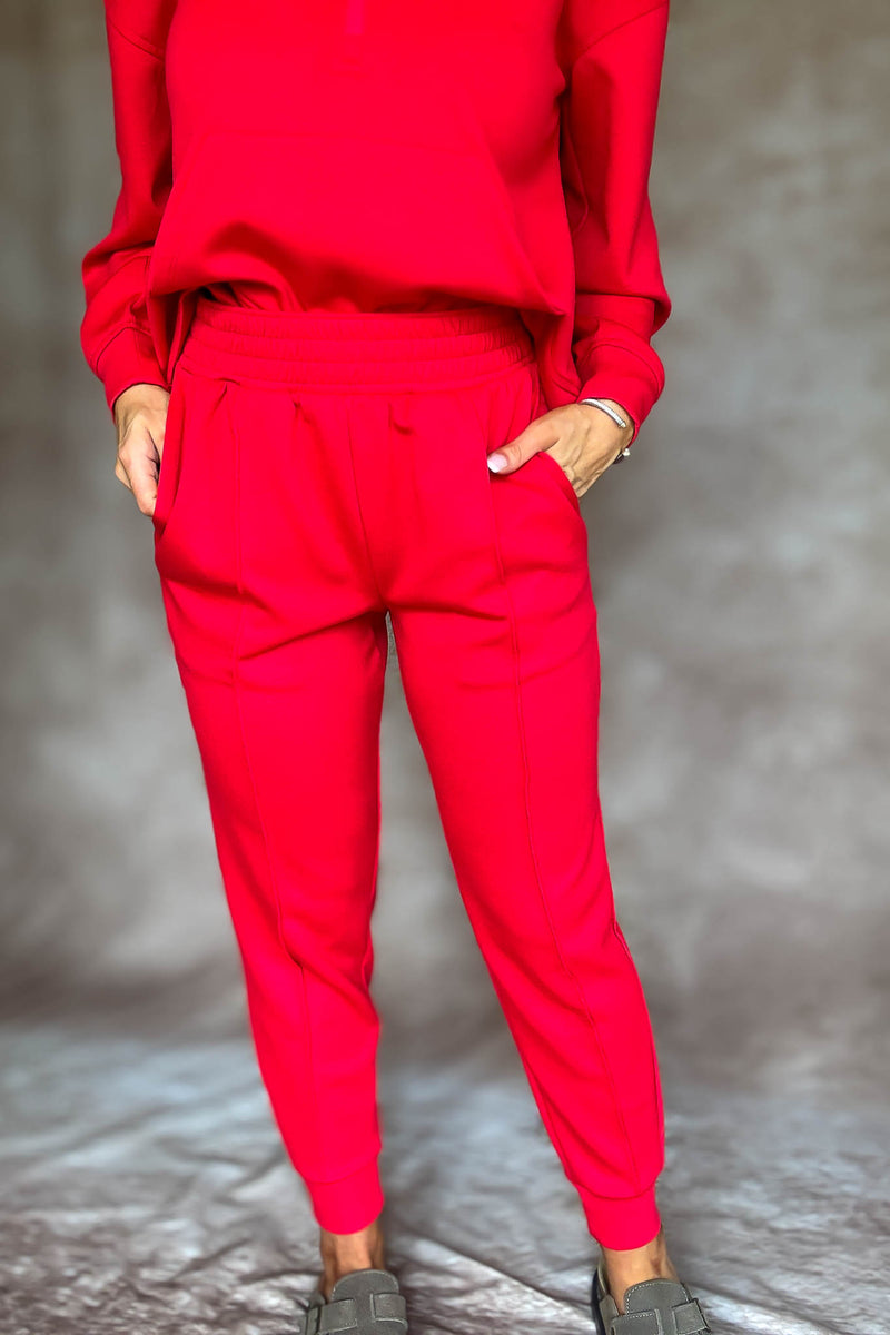 Easy Does It Ruby Scuba Jogger Pants