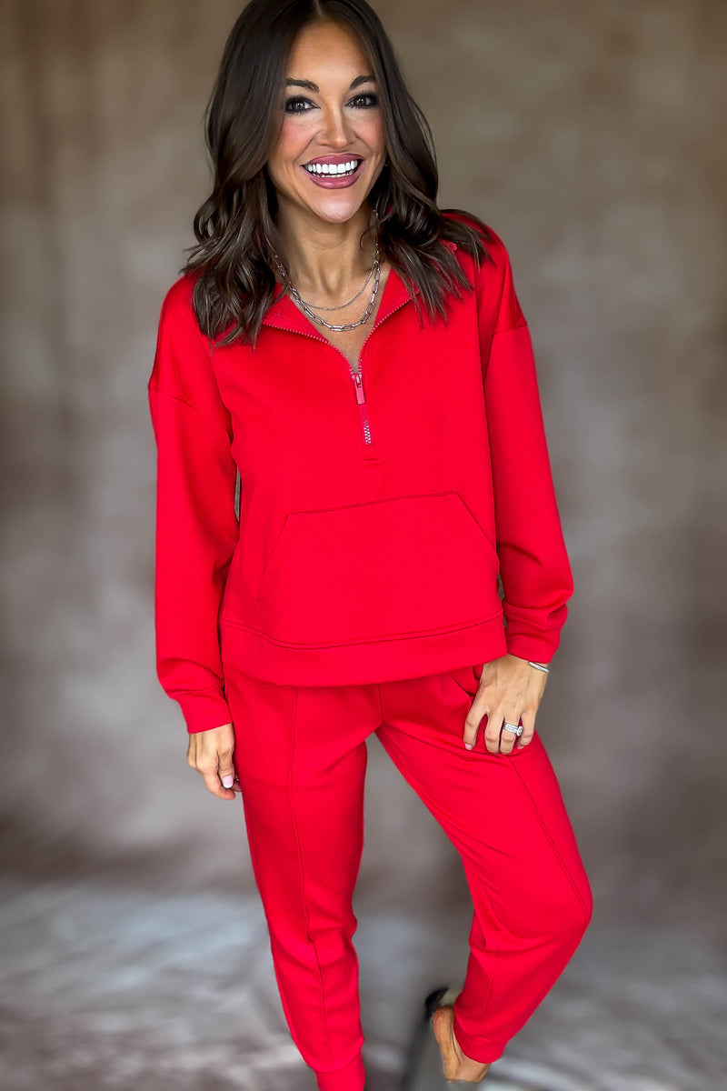 Easy Does It Ruby Scuba Jogger Pants
