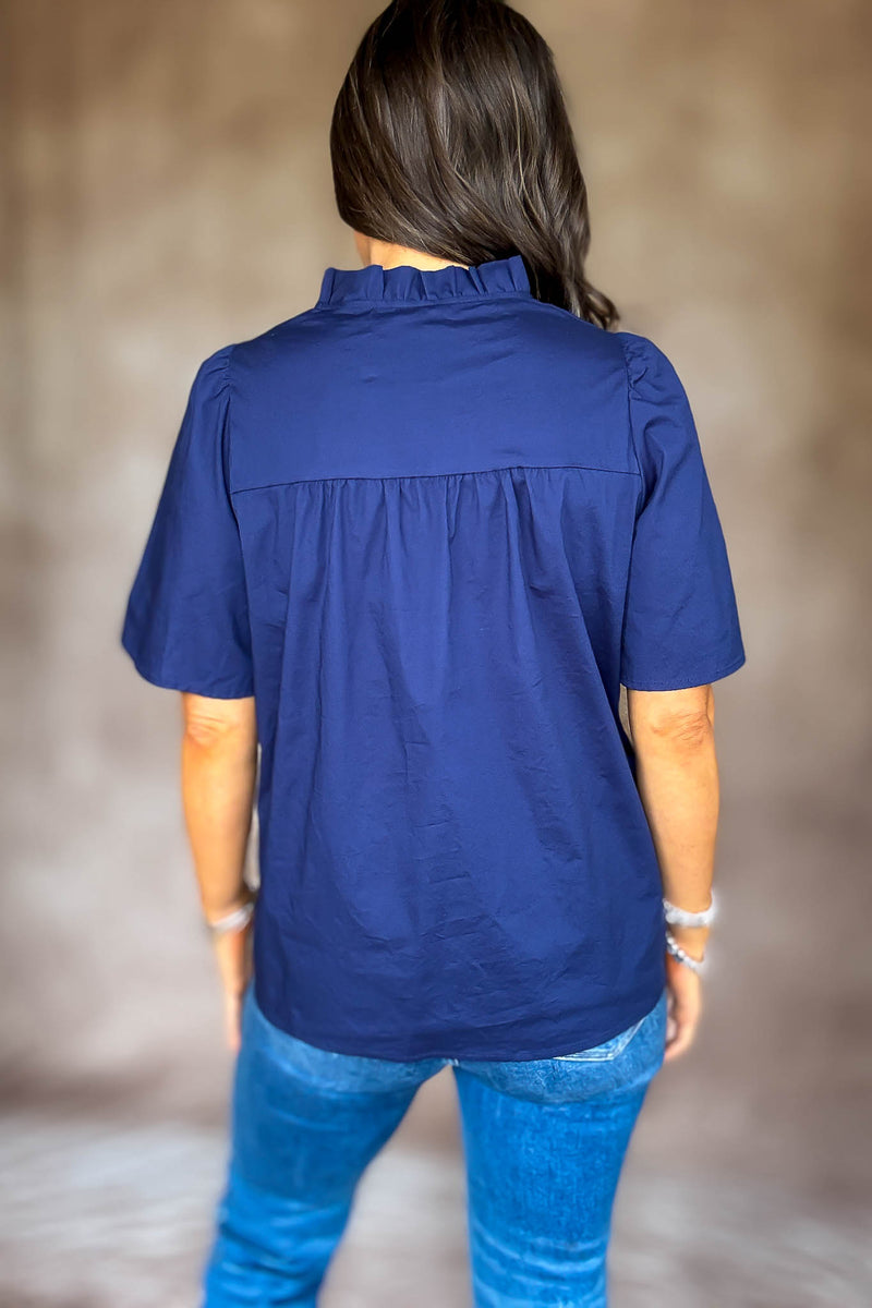 On Your Mind Navy Top