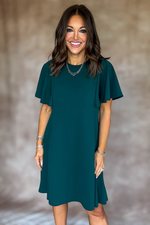 Took The Right Turn Huntergreen Dress