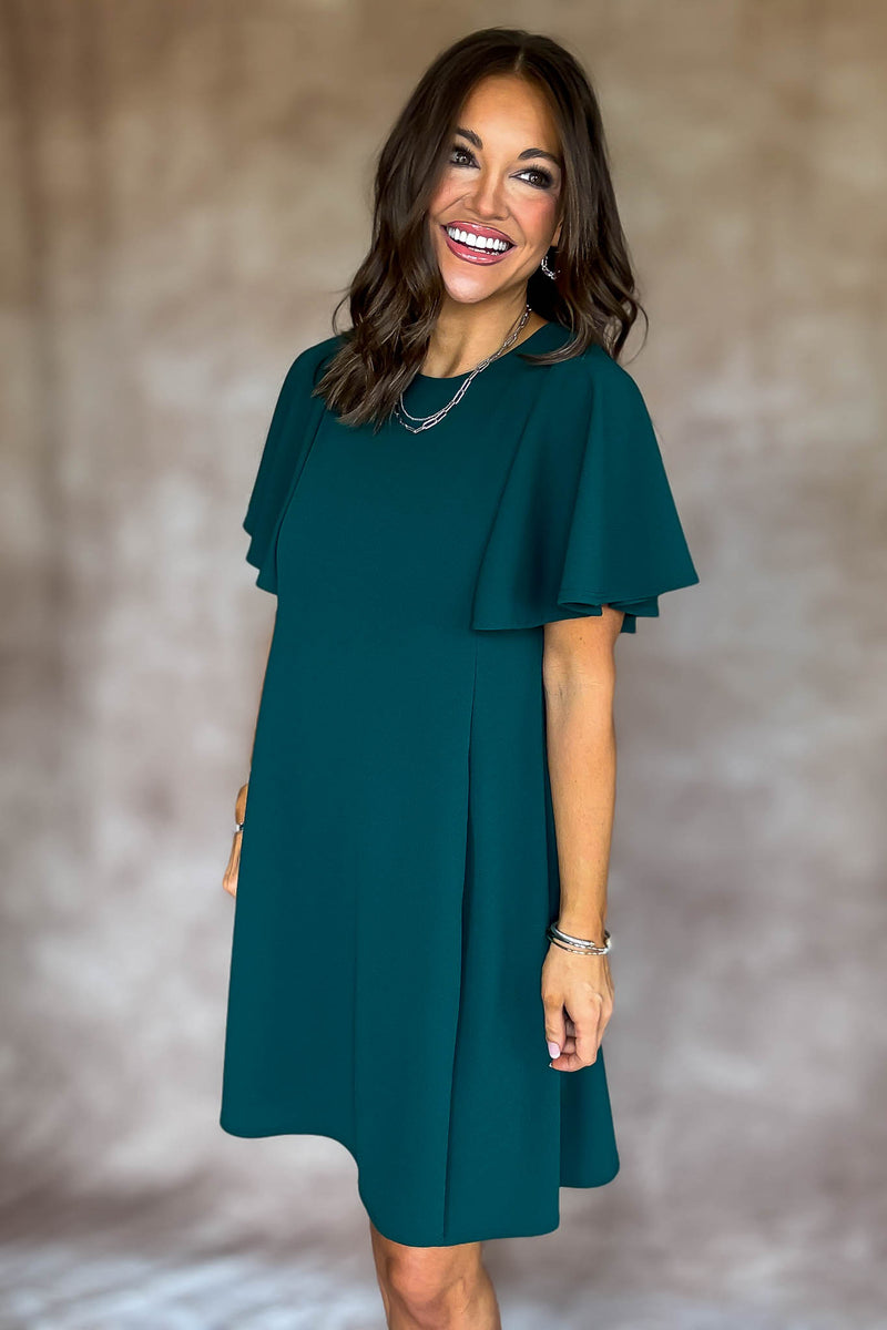 Took The Right Turn Huntergreen Dress