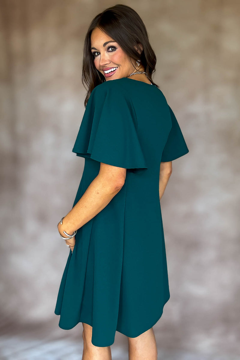 Took The Right Turn Huntergreen Dress