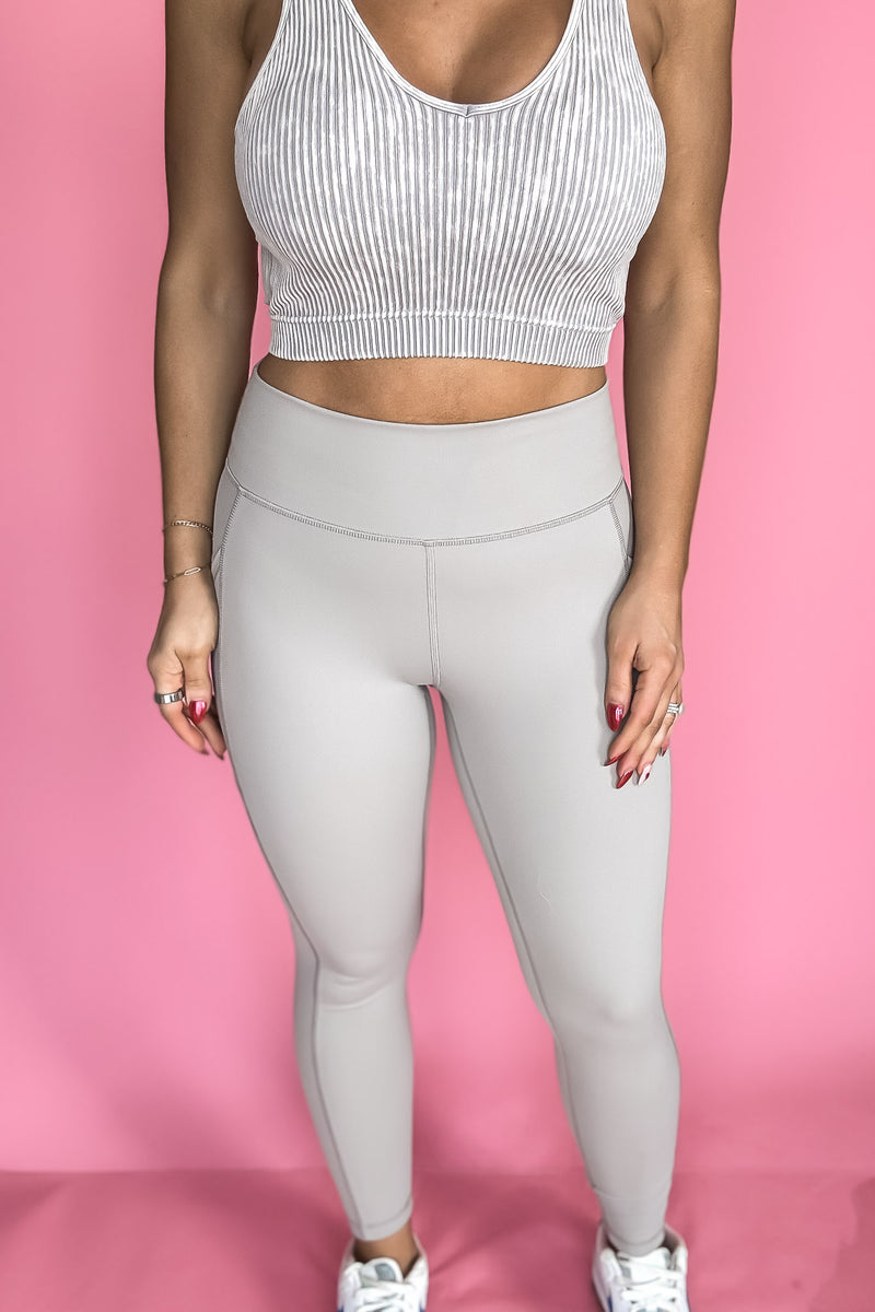 Fast and Freely Light Grey Leggings
