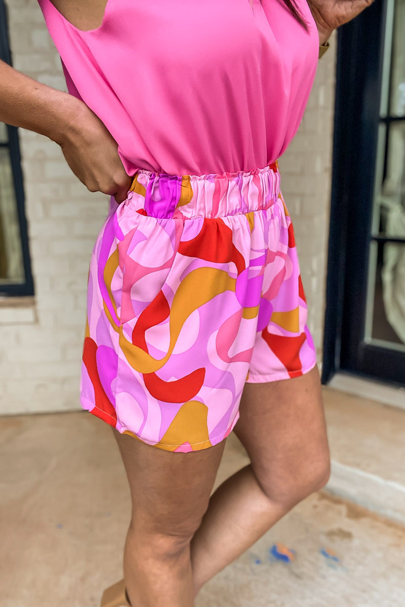 Tulum Dreaming Pink Shorts