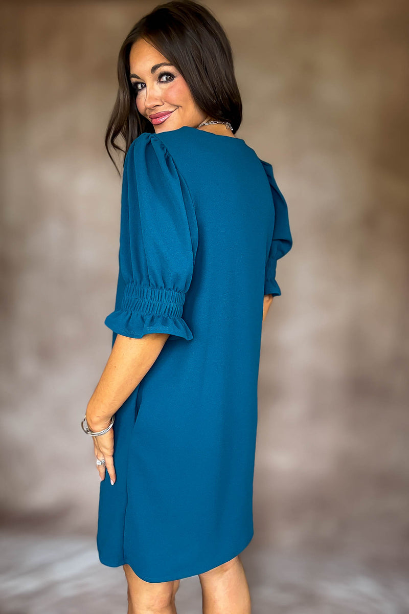 Something Good Teal Dress