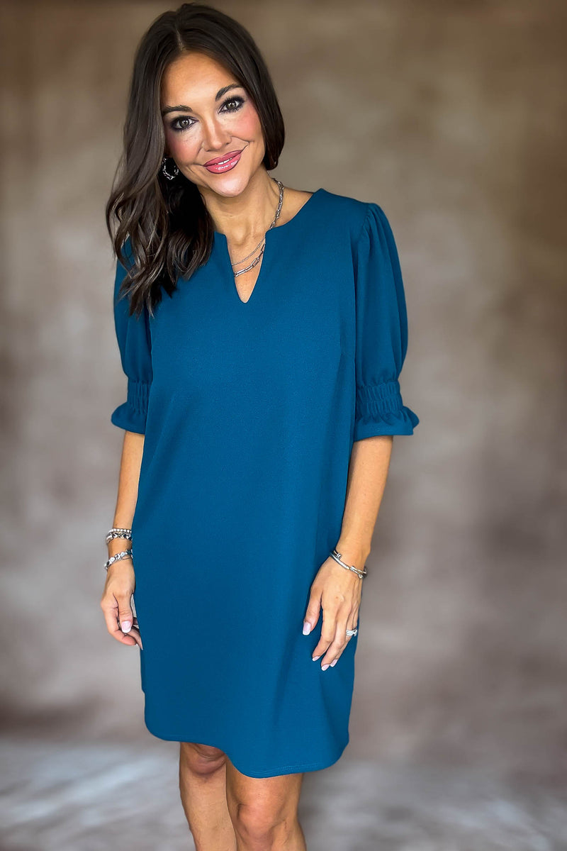 Something Good Teal Dress