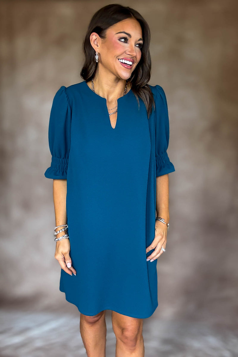 Something Good Teal Dress