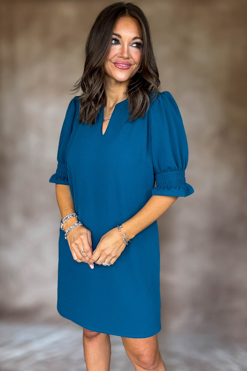 Something Good Teal Dress