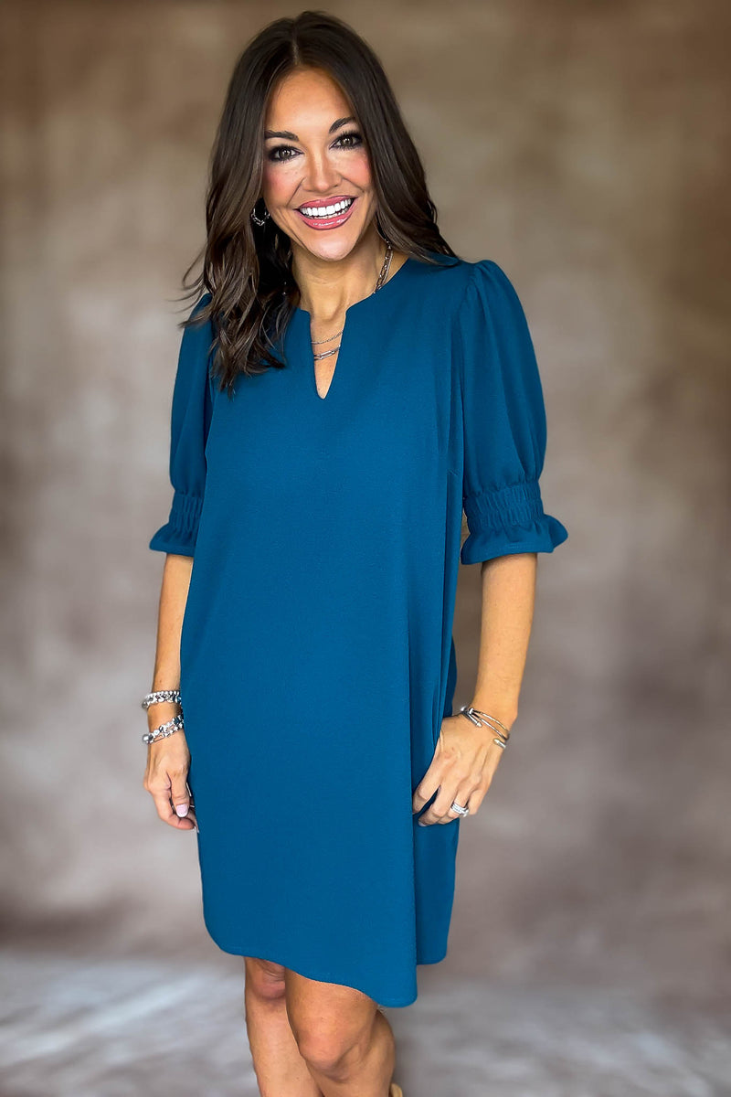 Something Good Teal Dress