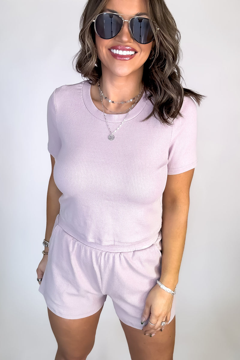 Just Relax Fit Mauve Top