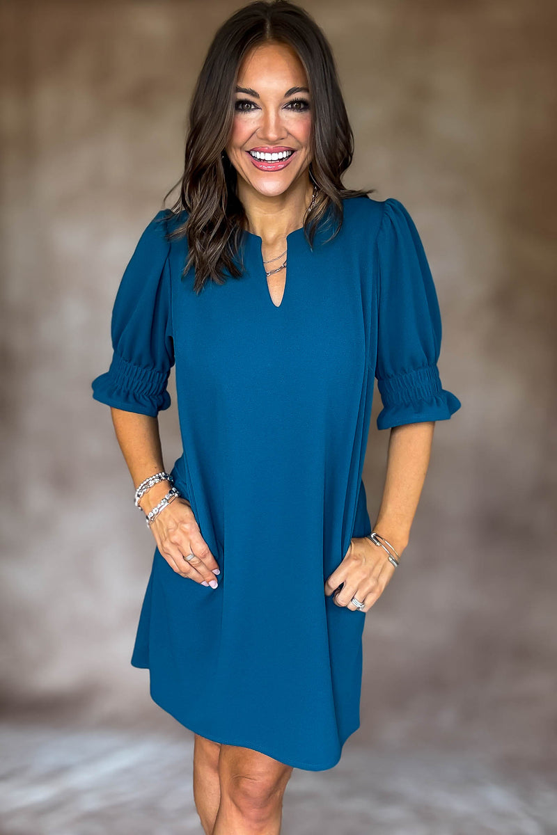 Something Good Teal Dress