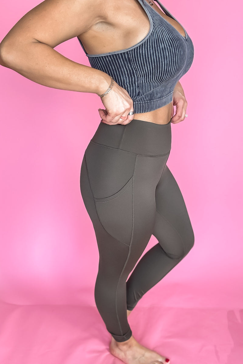 Fast and Freely Olive Leggings
