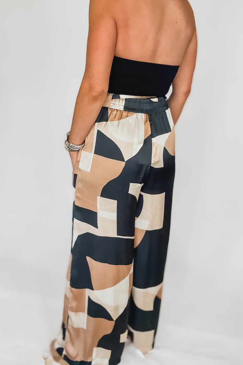First Class Looped Belt Pants