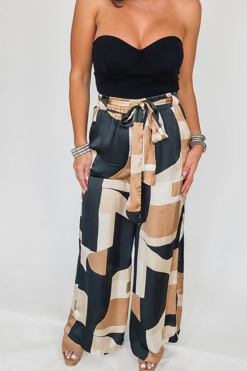 First Class Looped Belt Pants