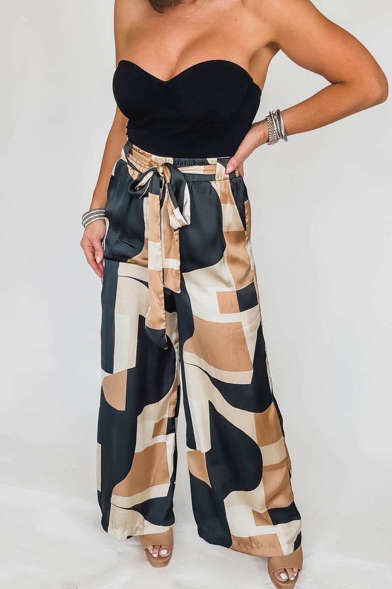 First Class Looped Belt Pants