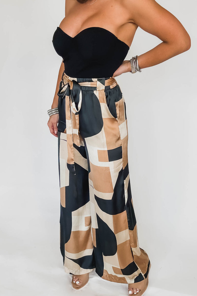 First Class Looped Belt Pants