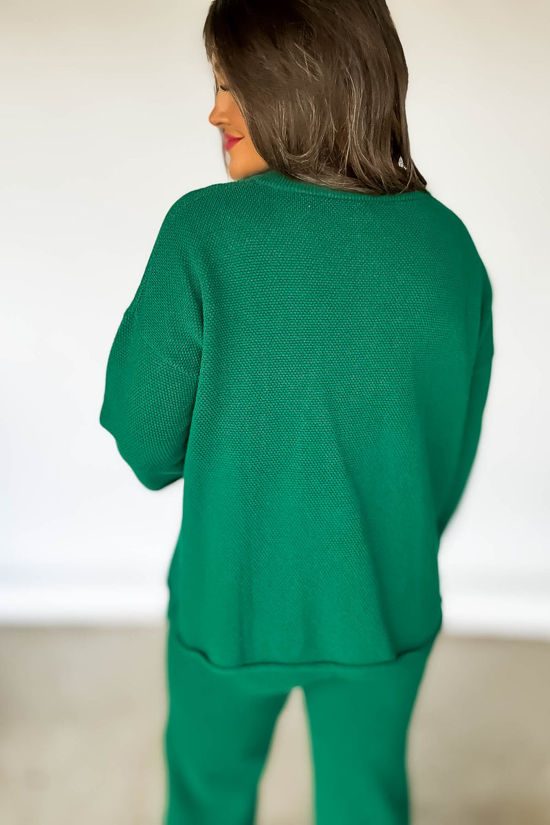 Green Henley Sweater