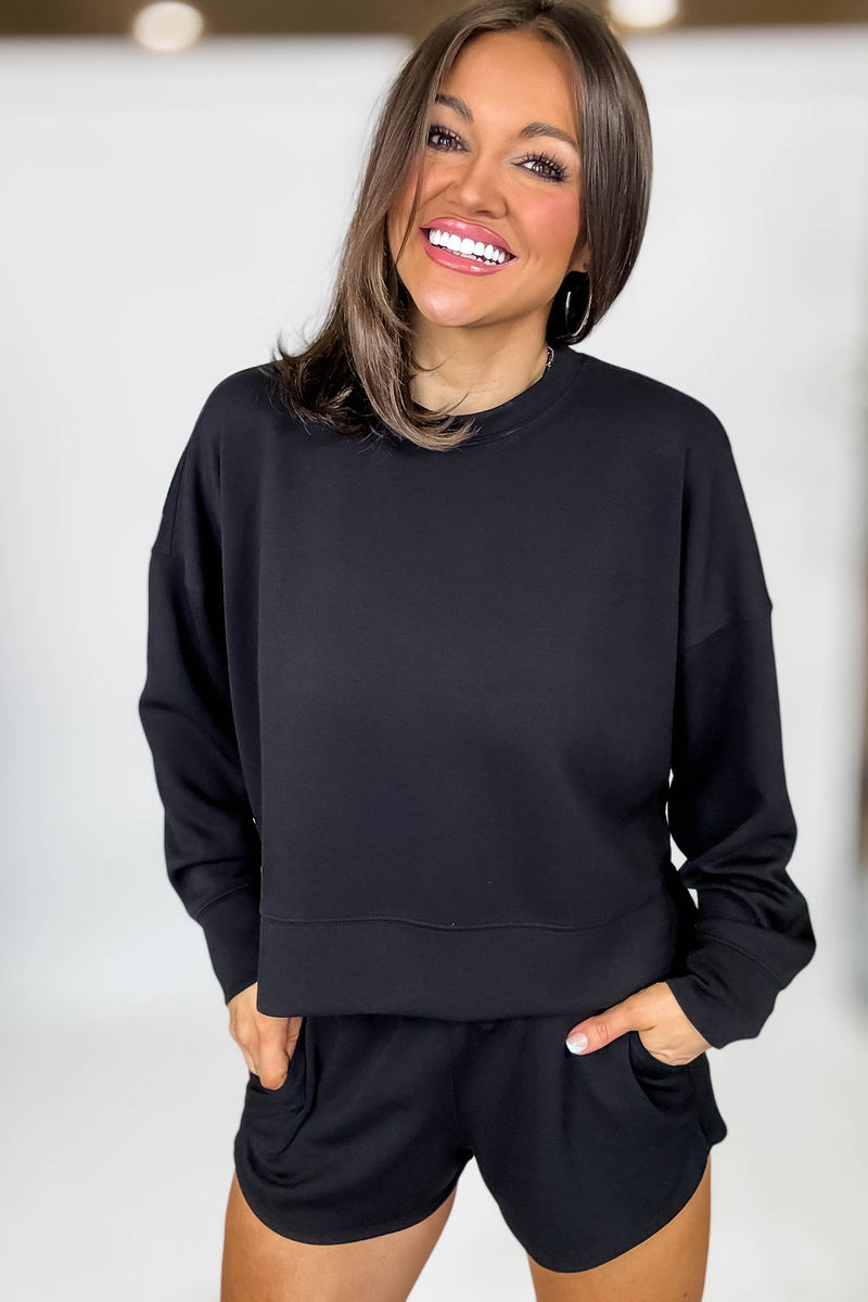 Scuba Black Long Sleeve Sweatshirt