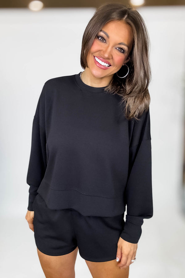 Scuba Black Long Sleeve Sweatshirt