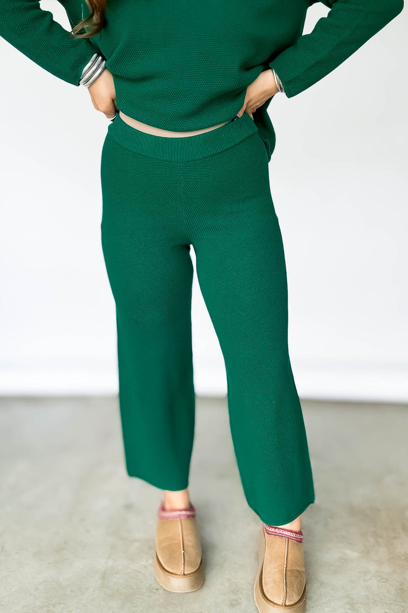 Green Sweater Pants