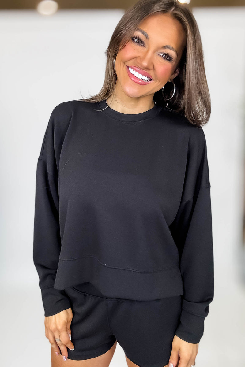 Scuba Black Long Sleeve Sweatshirt