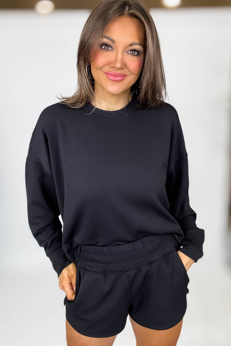 Scuba Black Long Sleeve Sweatshirt