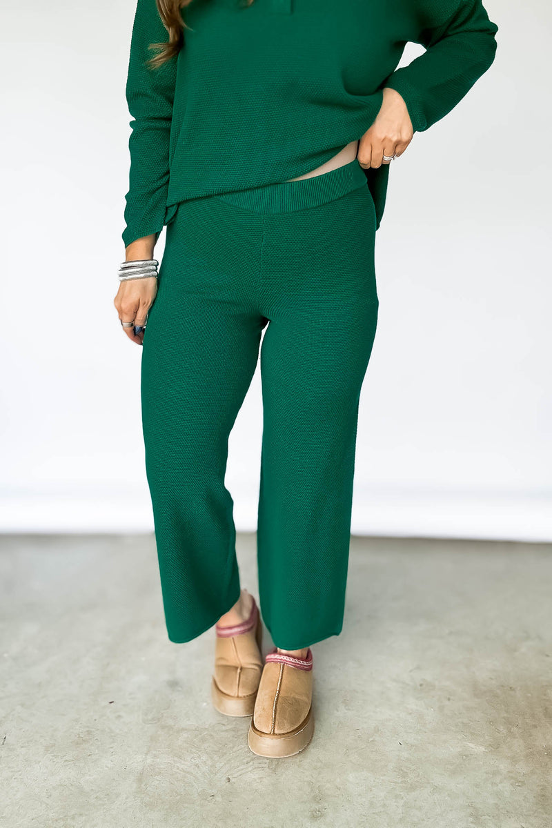 Green Sweater Pants