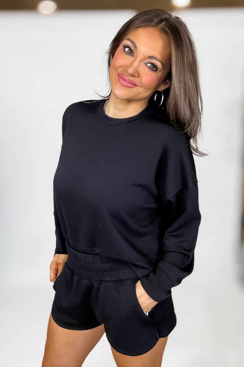 Scuba Black Long Sleeve Sweatshirt