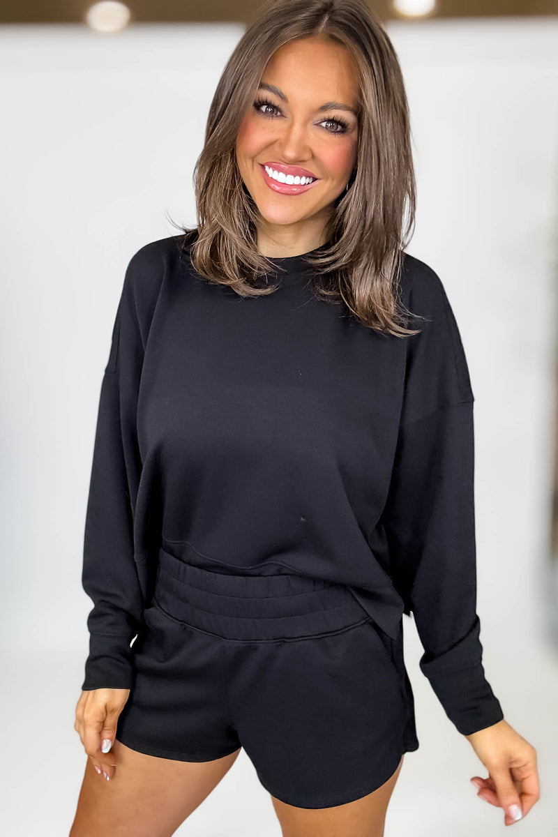 Scuba Black Long Sleeve Sweatshirt