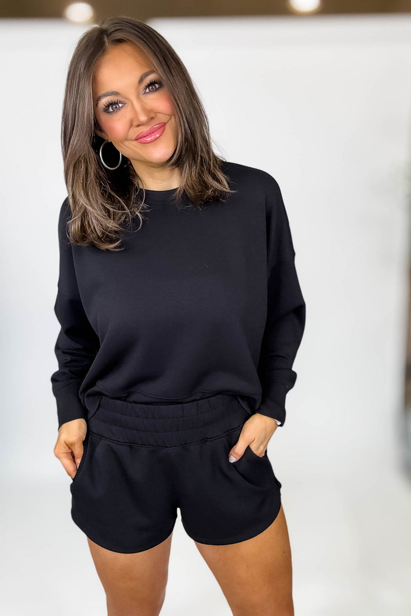 Scuba Black Long Sleeve Sweatshirt