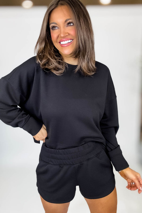 Scuba Black Long Sleeve Sweatshirt