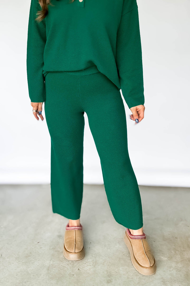 Green Sweater Pants