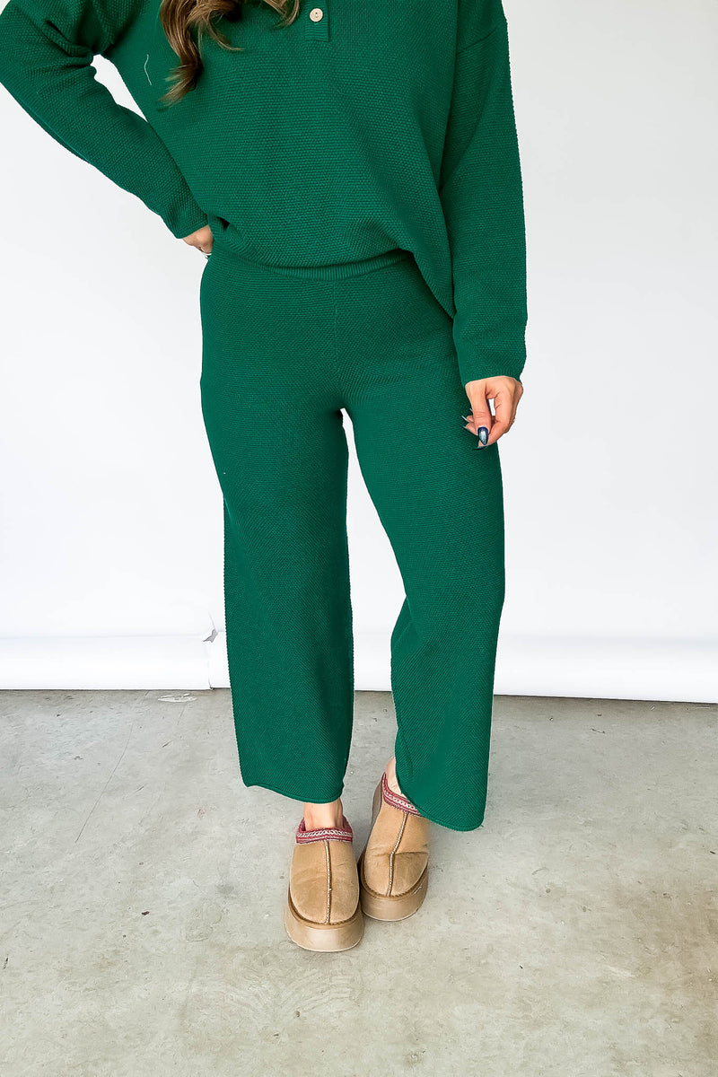 Green Sweater Pants