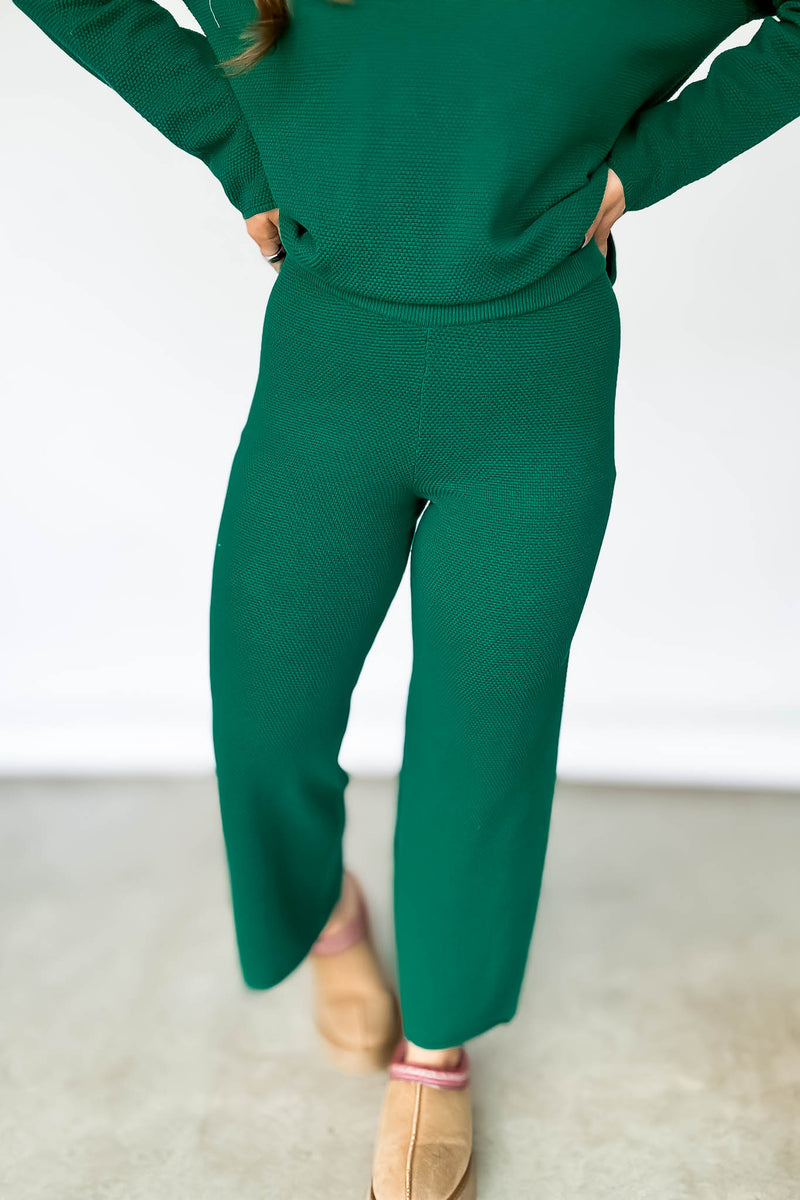 Green Sweater Pants