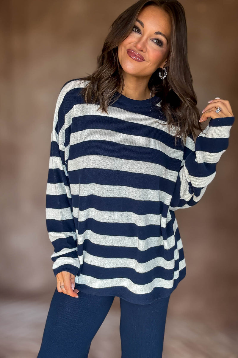 Softwave Stripe Sweater Top
