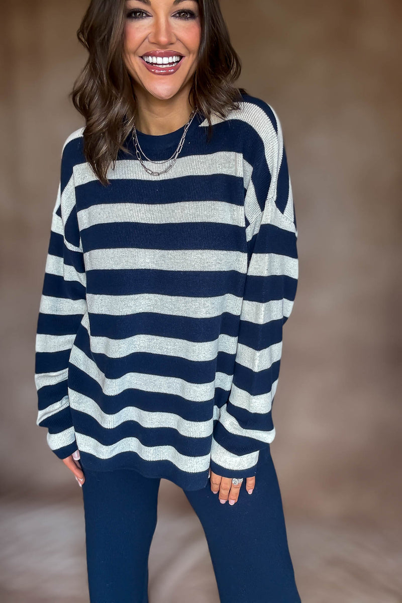 Softwave Stripe Sweater Top