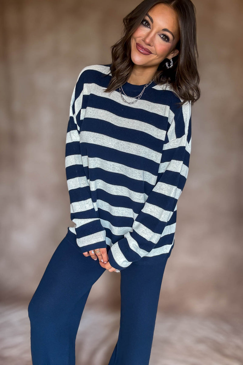 Softwave Stripe Sweater Top