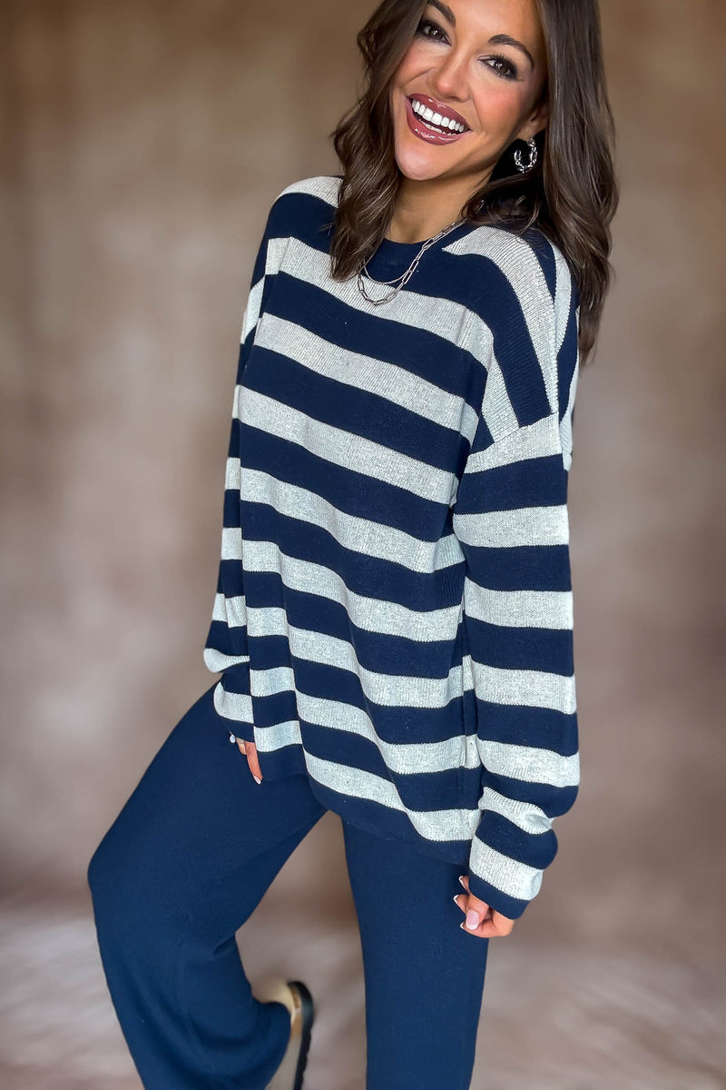 Softwave Stripe Sweater Top