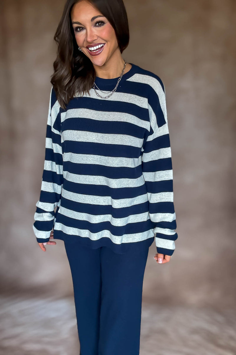 Softwave Stripe Sweater Top