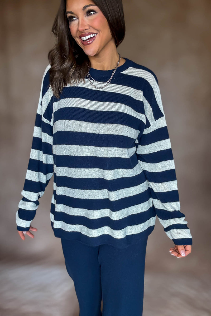 Softwave Stripe Sweater Top