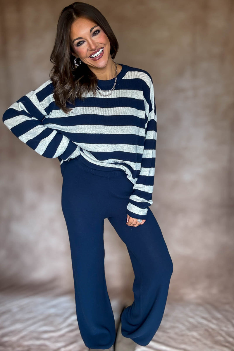 Softwave Navy Sweater Pants