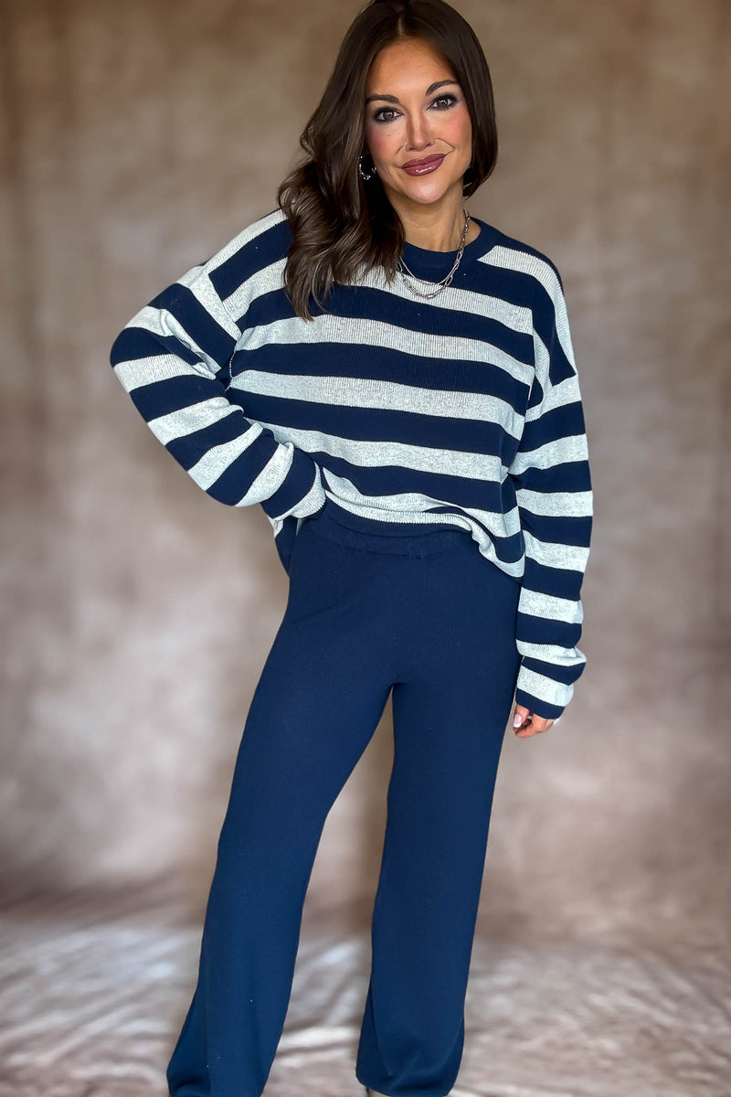 Softwave Navy Sweater Pants