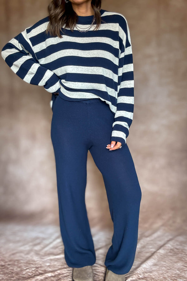 Softwave Navy Sweater Pants