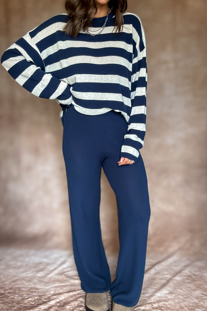 Softwave Navy Sweater Pants