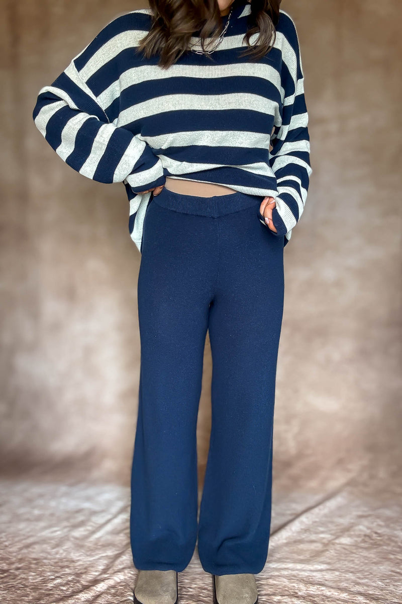 Softwave Navy Sweater Pants