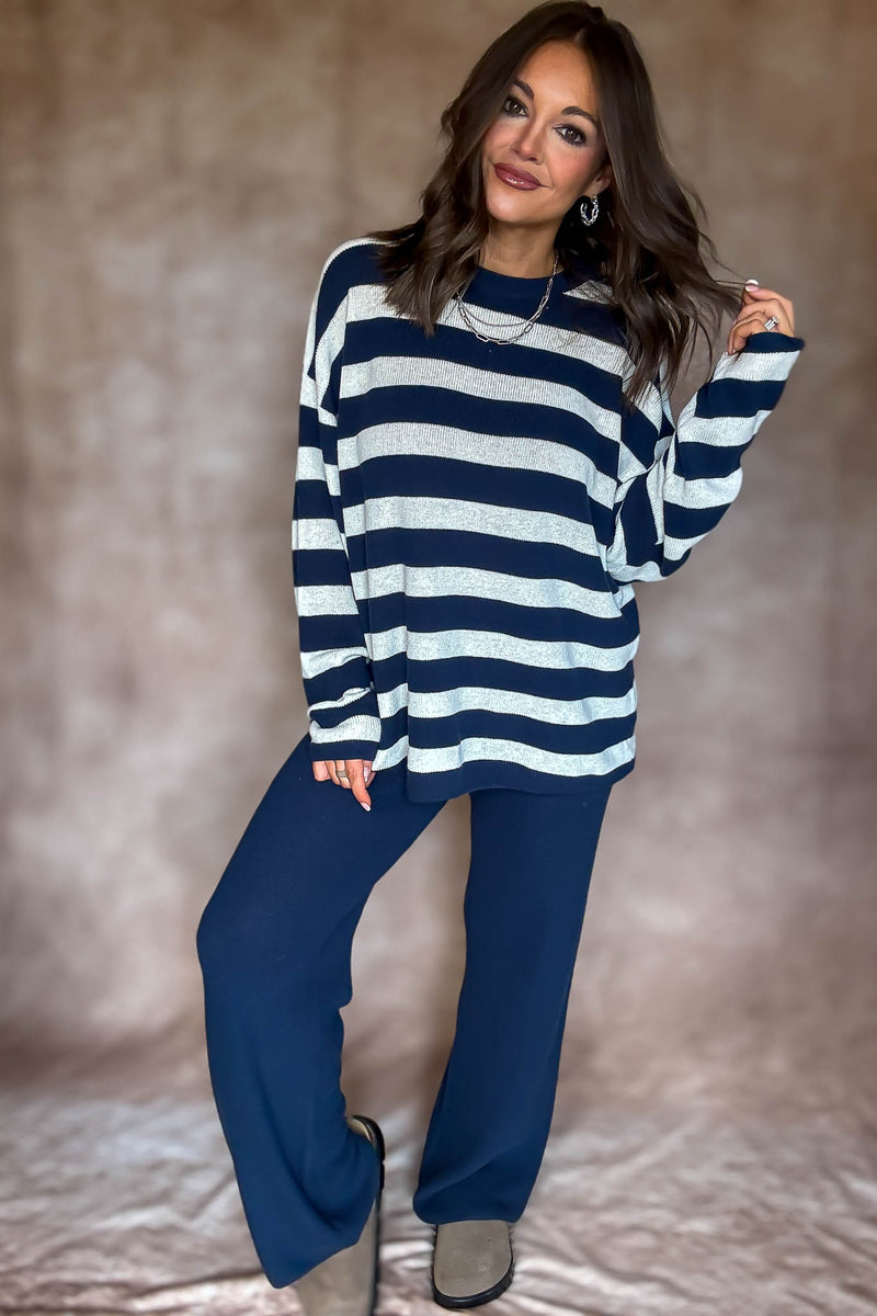 Softwave Stripe Sweater Top