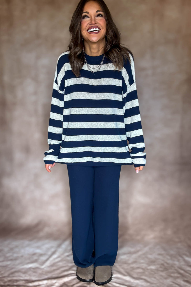 Softwave Stripe Sweater Top