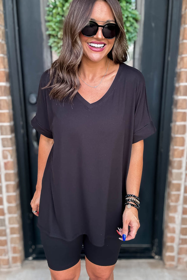 Feels Like Sunshine Black Two Piece Set
