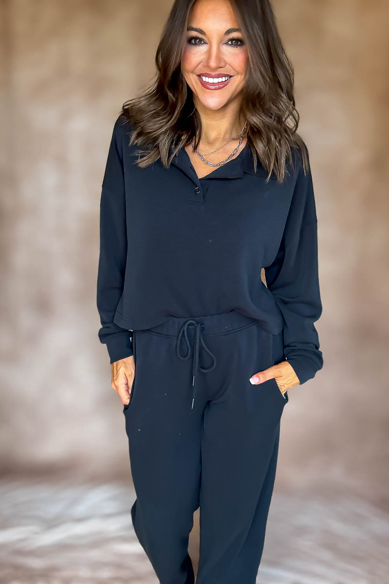 Laguna Black Luxe Top